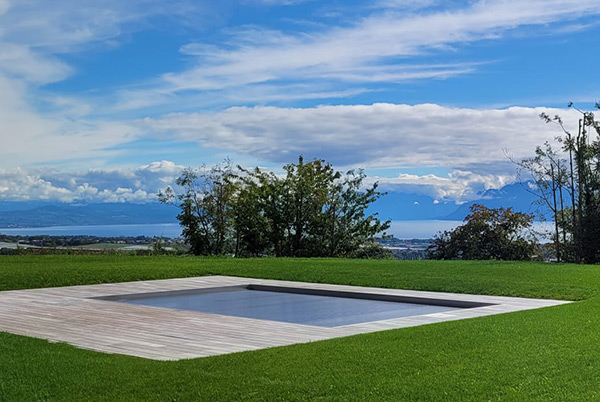 aménagement de piscine deco terre jardin la tour de trême